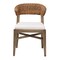 Baxton Studio Chloe Modern Bohemian Walnut Brown Finished Mahogany Wood and Natural Rattan Dining Chair 225-13107-ZORO - alternate 5